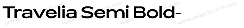 Travelia Semi Bold字体转换